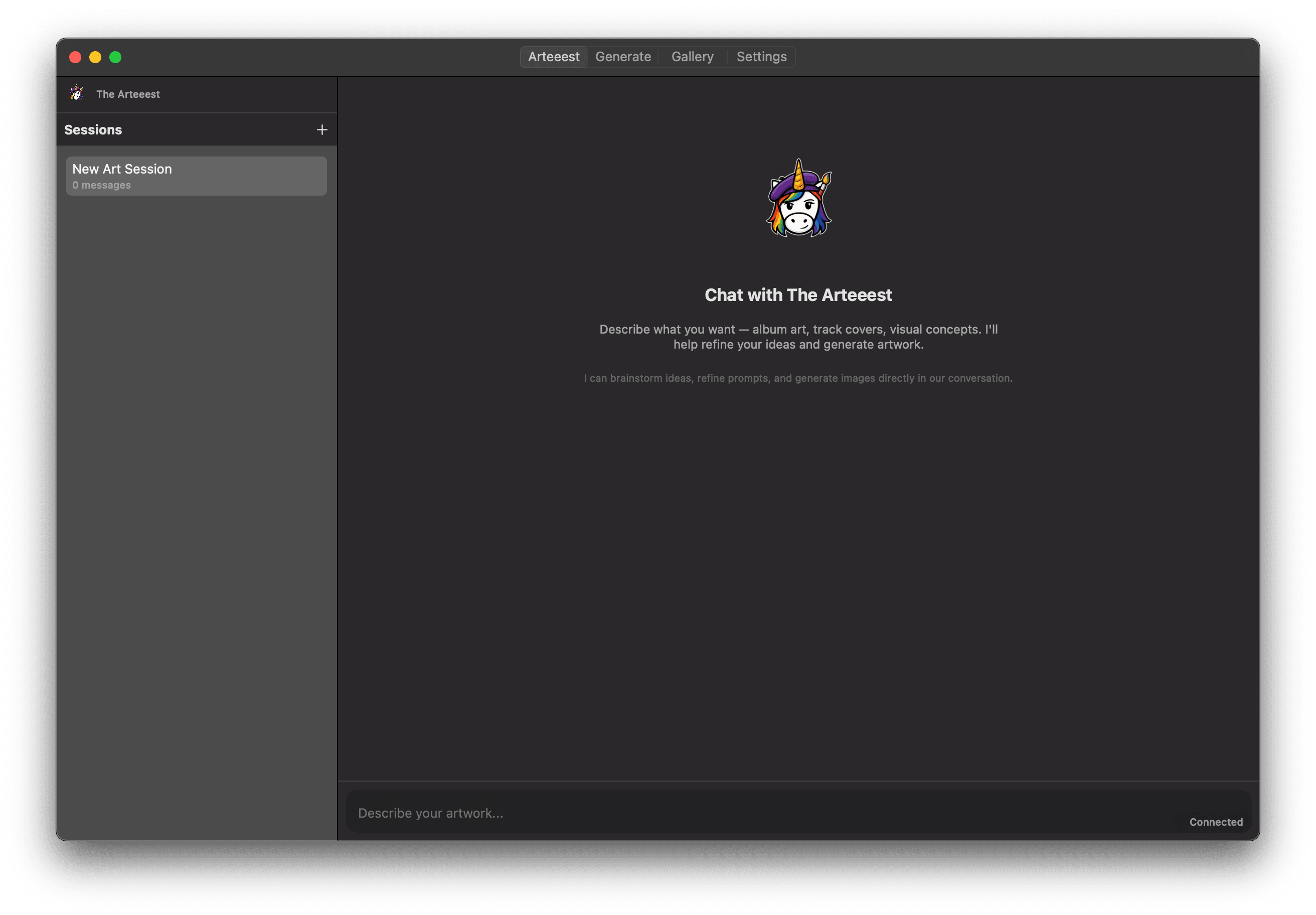 Chat with The Arteeest — AI art director